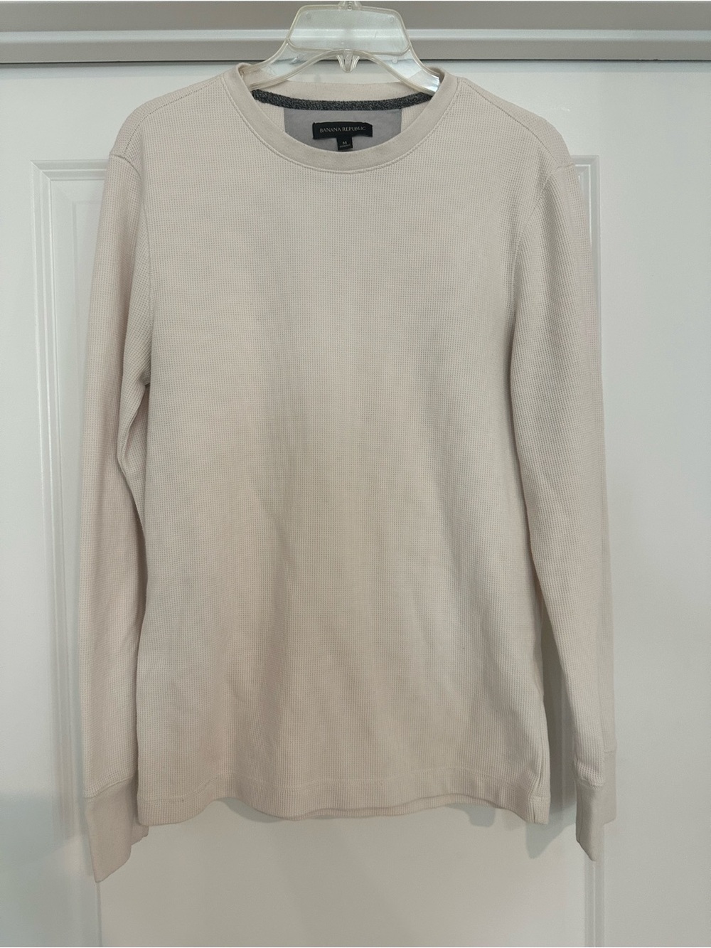 Banana Republic Ivory Thermal Long Sleeve Tee